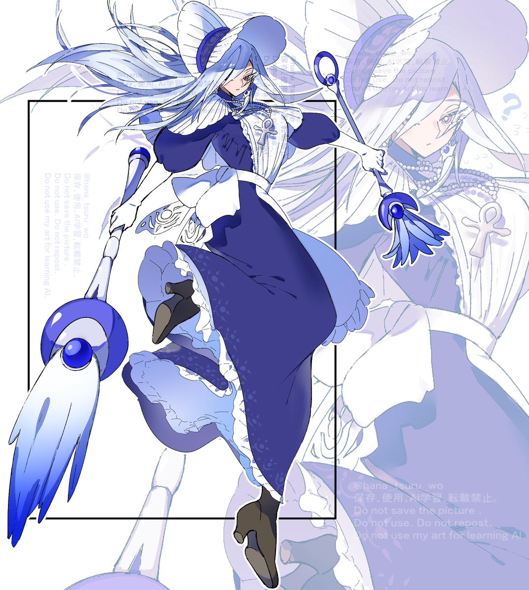 This is a pixiv picture whose title is 【メイド週間】サイレント・マジシャン.