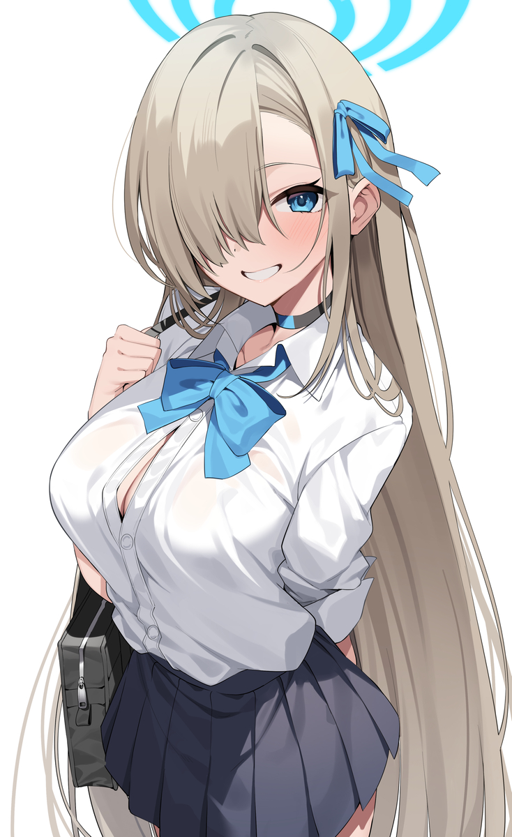 This is a pixiv picture whose title is 制服アスナ.
