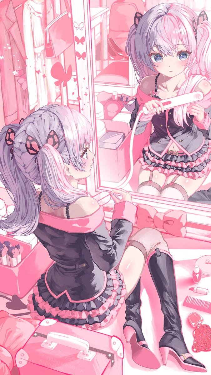 This is a pixiv picture whose title is ミク.