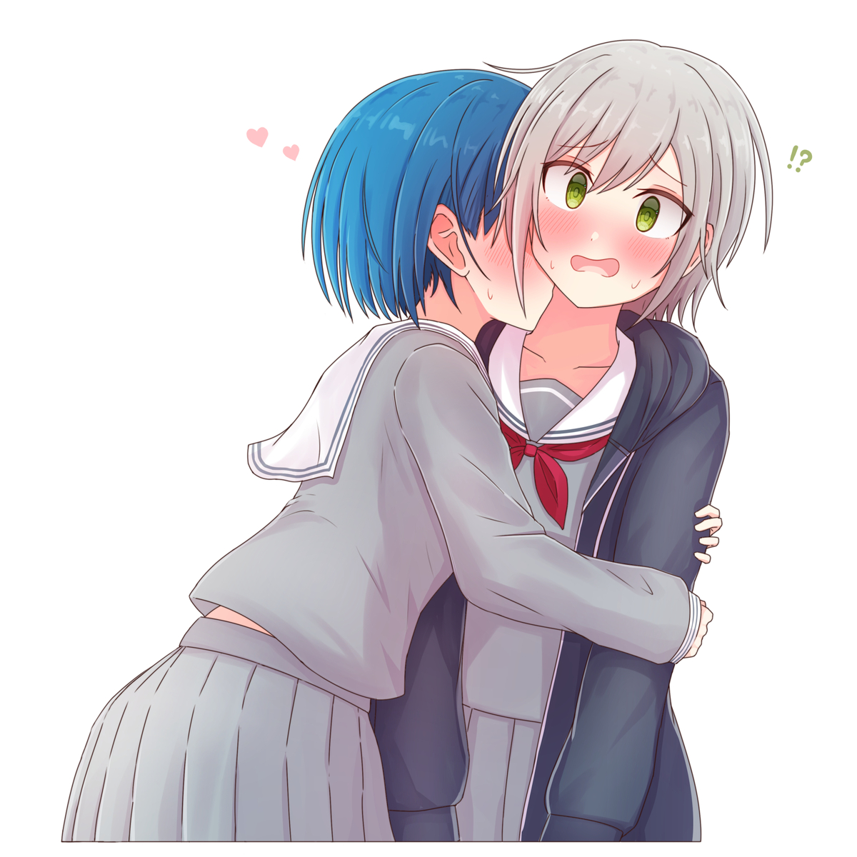 This is a pixiv picture whose title is 💙💚.