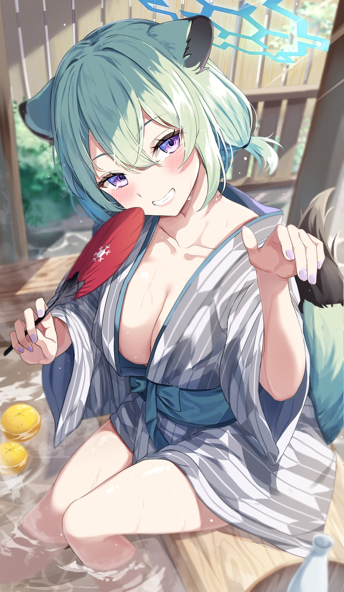 This is a pixiv picture whose title is 足湯なら…一緒に入ってもいいよね、先生？.