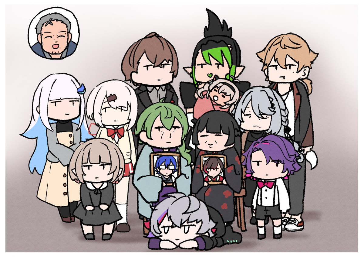 This is a pixiv picture whose title is にじさんじラクガキ詰め.