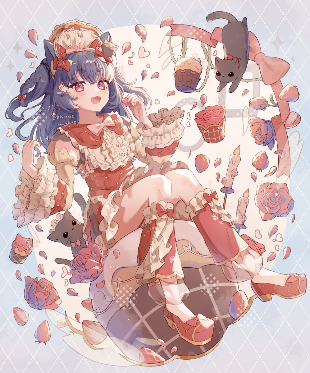 This is a pixiv picture whose title is 🌹×🧁.