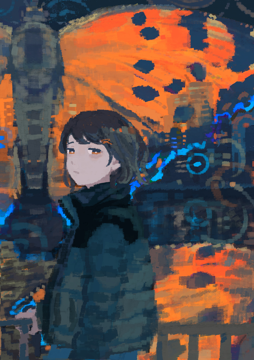 This is a pixiv picture whose title is 越冬.