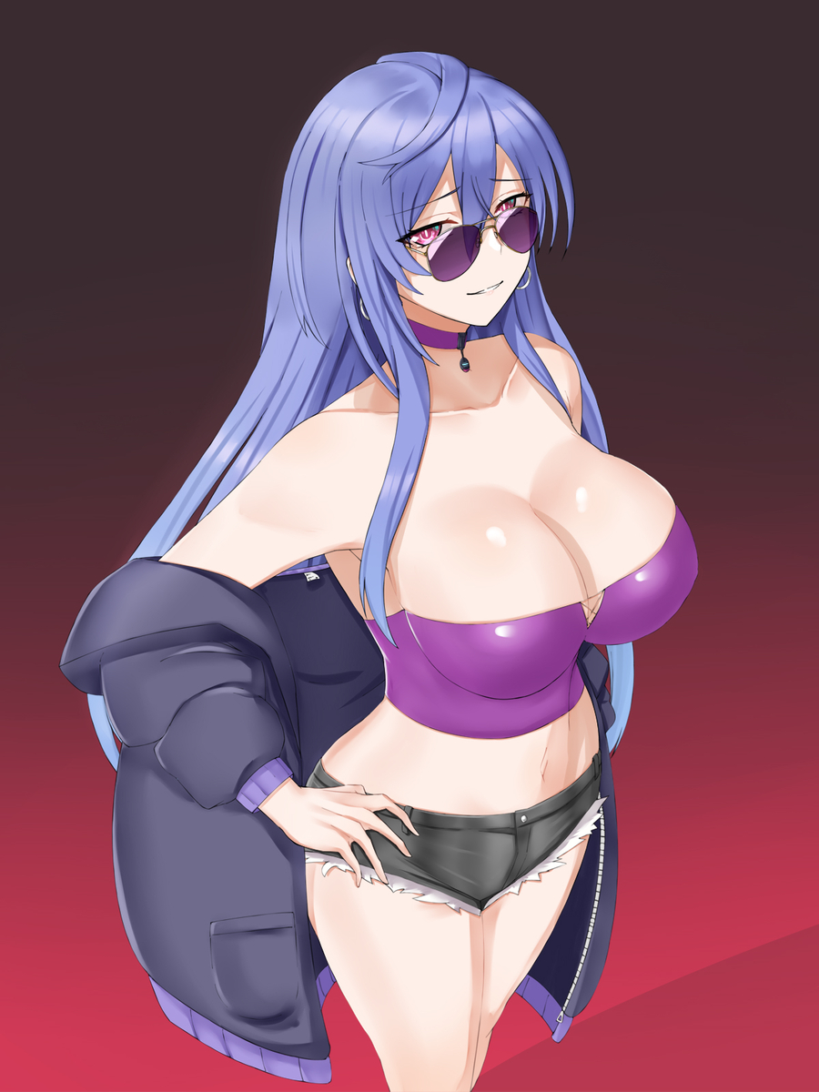 This is a pixiv picture whose title is Casual Iris Heart.