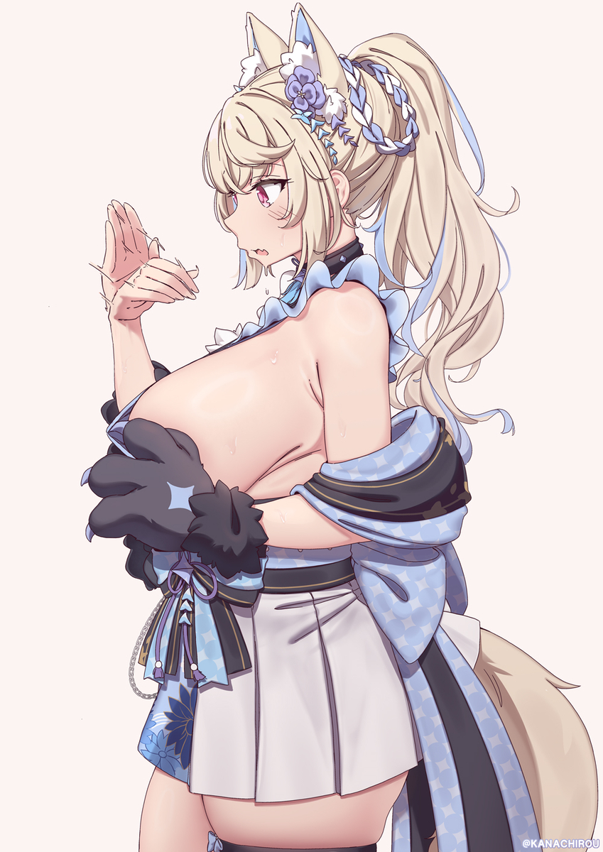 This is a pixiv picture whose title is Fuwawa.