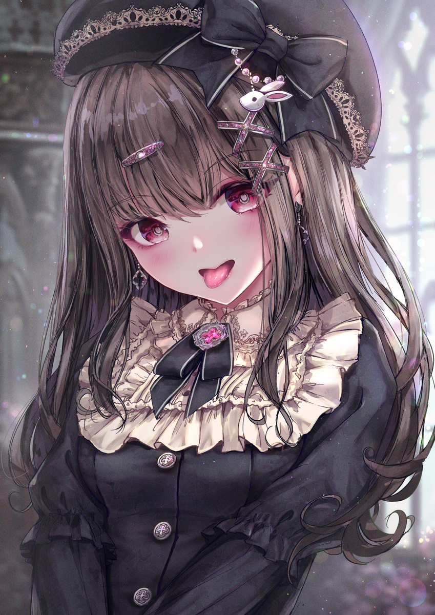This is a pixiv picture whose title is 舌ペロ.