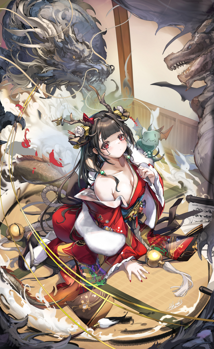 This is a pixiv picture whose title is 2024.