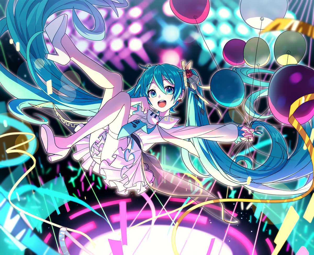 This is a pixiv picture whose title is miku.