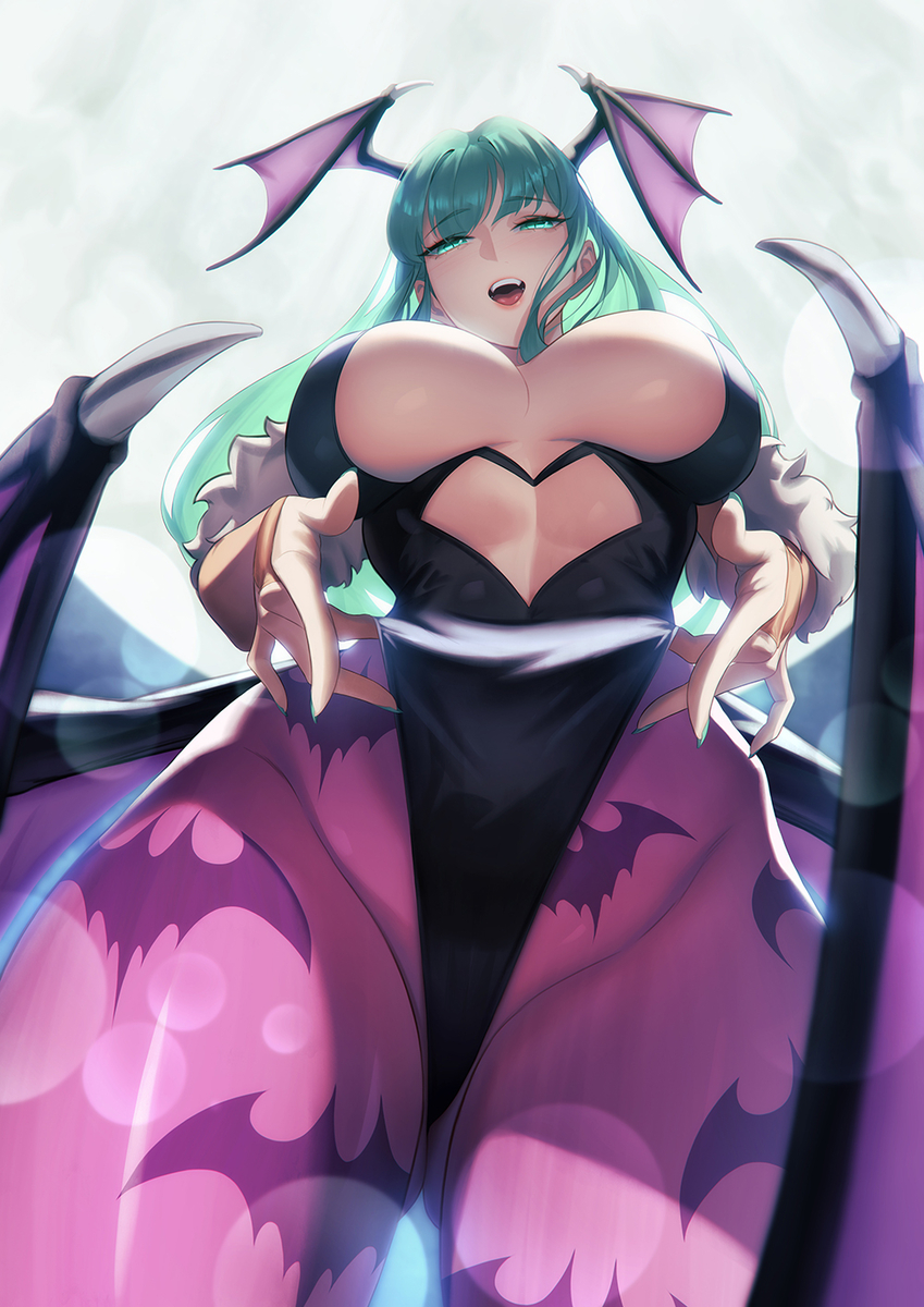 This is a pixiv picture whose title is Morrigan.