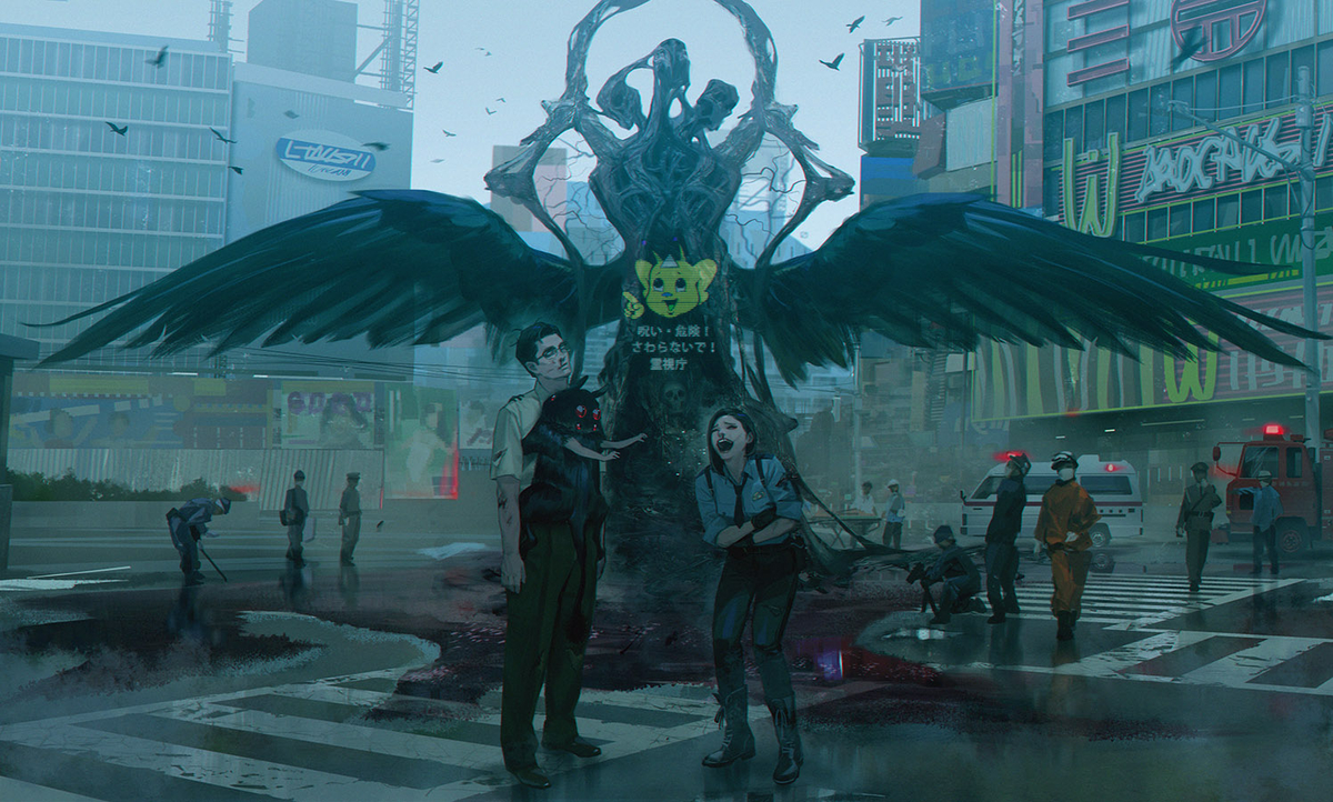 This is a pixiv picture whose title is 悪魔の赤ちゃんくっついてるー！.