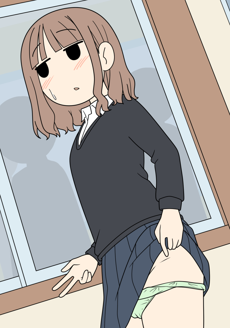 This is a pixiv picture whose title is ノーパンチャレンジ.