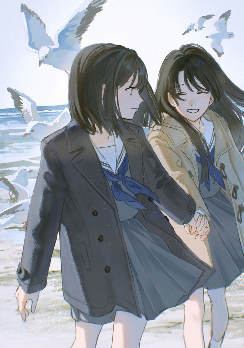 This is a pixiv picture whose title is 渚.