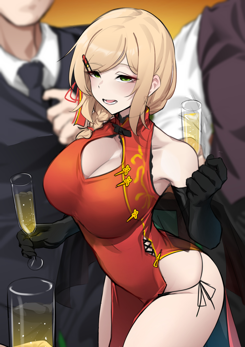 This is a pixiv picture whose title is Mercsan at the party.