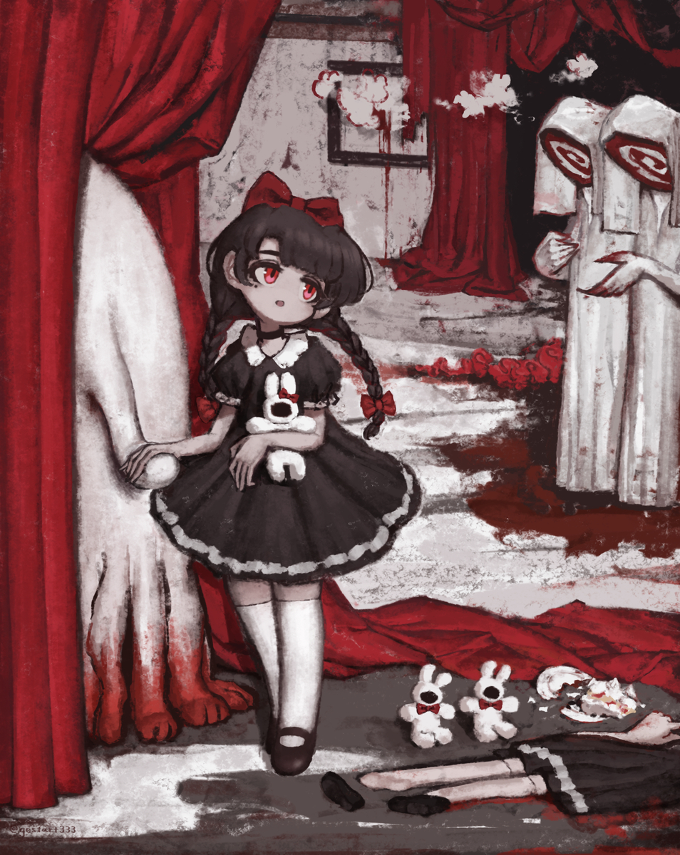 This is a pixiv picture whose title is 幽トぴ婀〜狭界〜.
