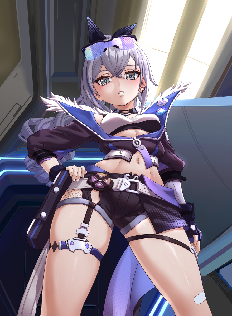 This is a pixiv picture whose title is Silver Wolf.