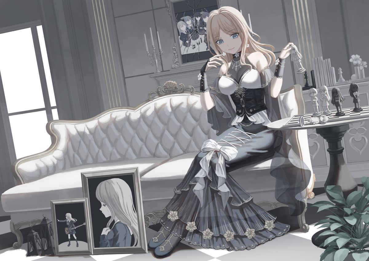 This is a pixiv picture whose title is BanG_Dream!_It's_MyGO 長崎そよ 下一盘很大.