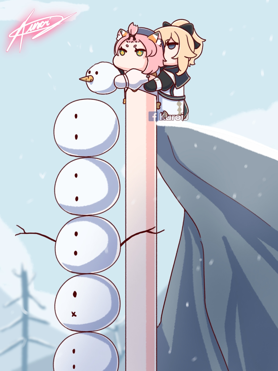 This is a pixiv picture whose title is 🐱~ ~ ~ ~ ~ ~ ~ ~ ~ ~⛄️.