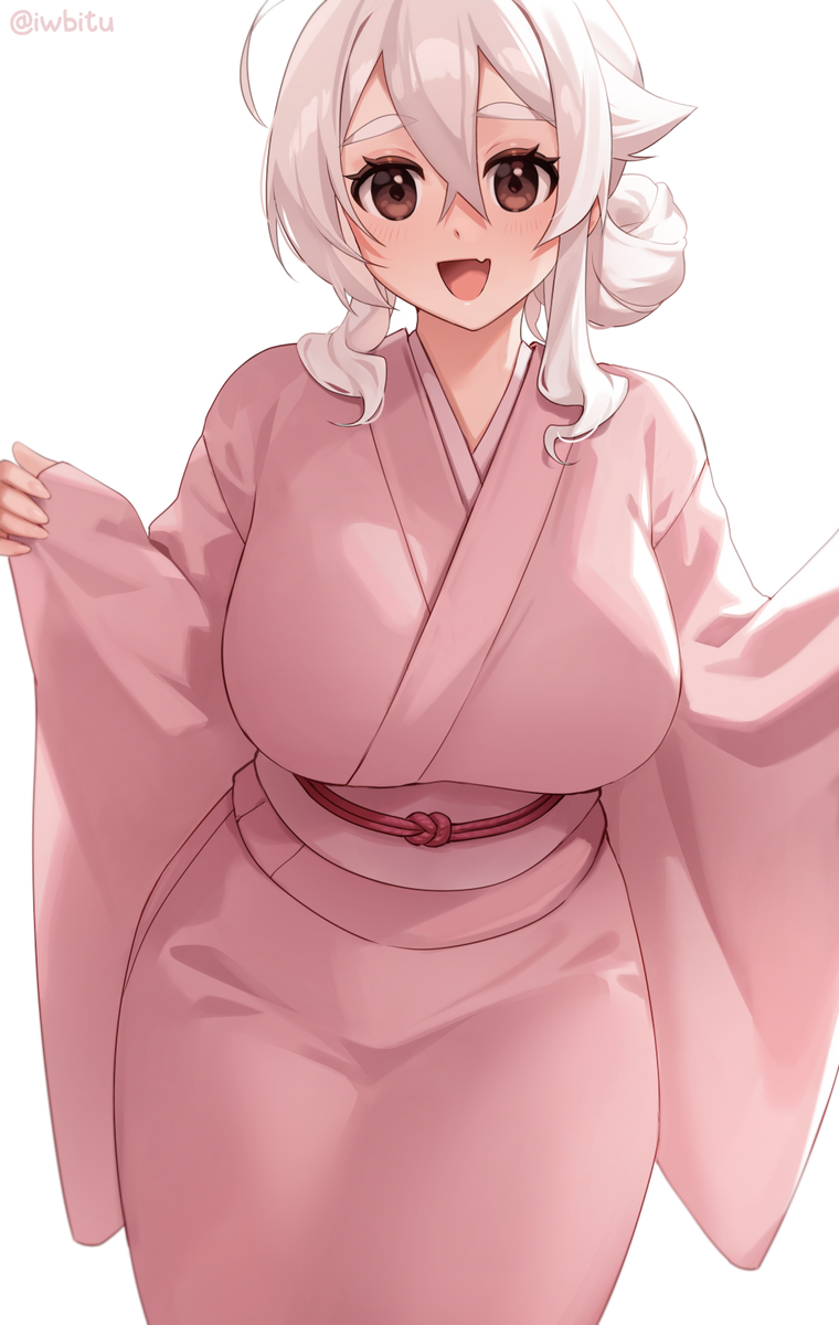 This is a pixiv picture whose title is Kimono.