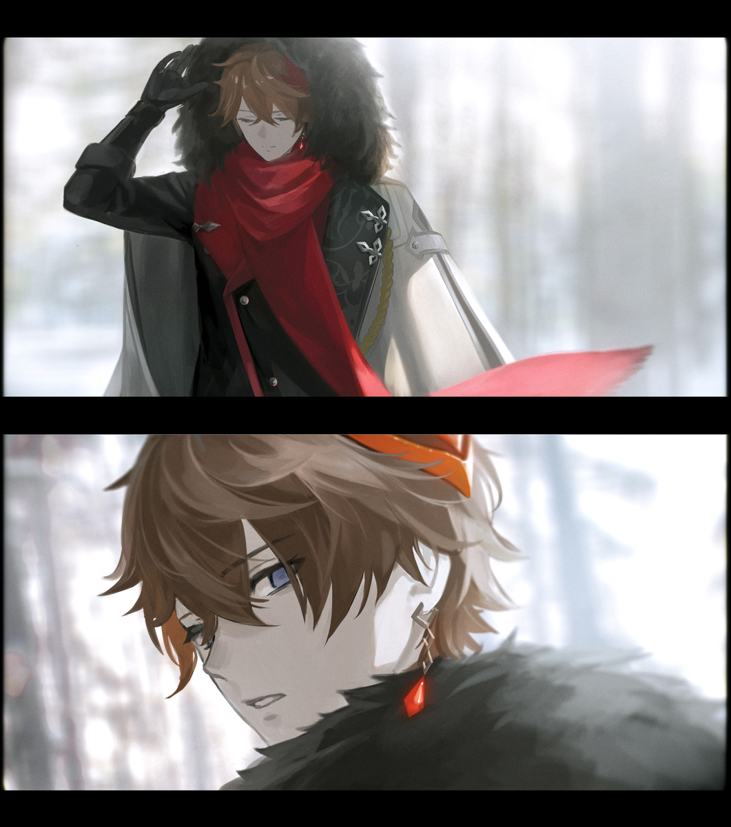 This is a pixiv picture whose title is 冬国.