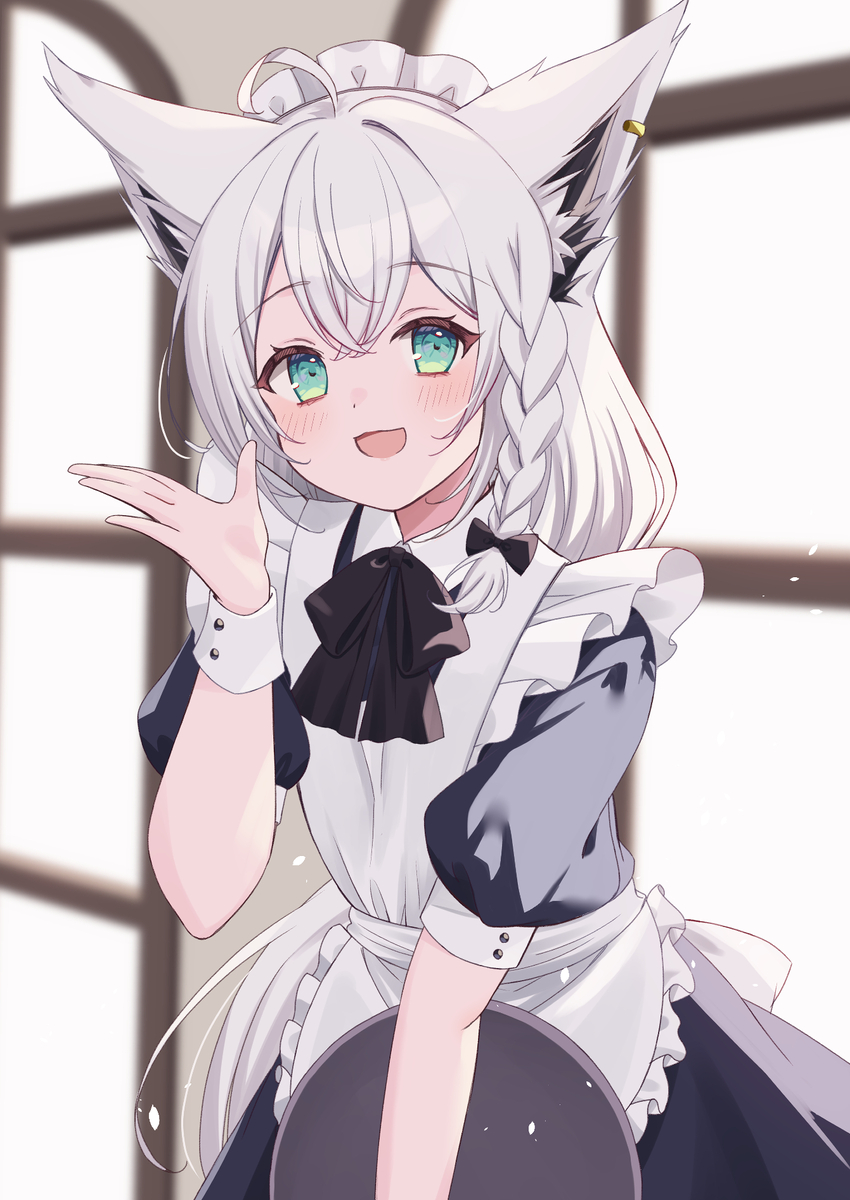 This is a pixiv picture whose title is メイドフブちゃん.