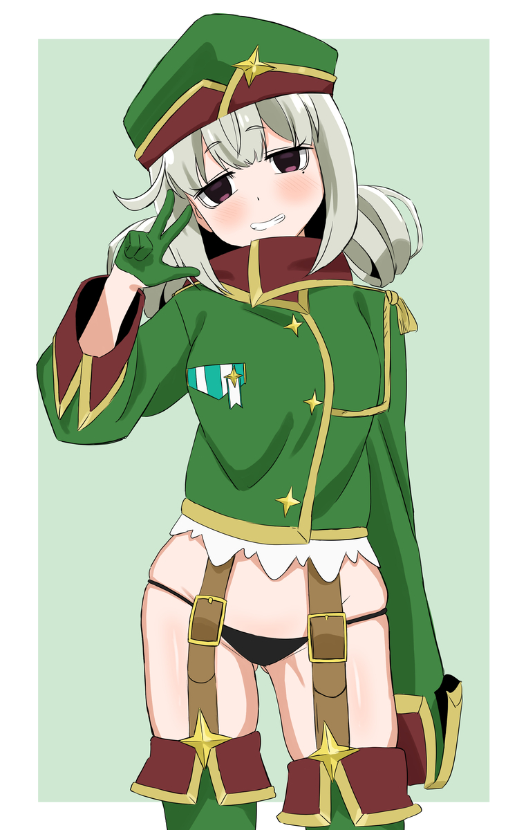 This is a pixiv picture whose title is レオパルトこと阿良河キウィちゃん.