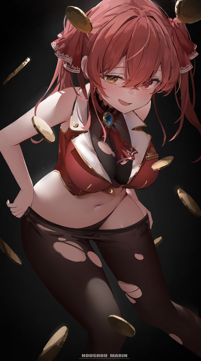 This is a pixiv picture whose title is マリン船長‪‪💸🏴‍☠️.