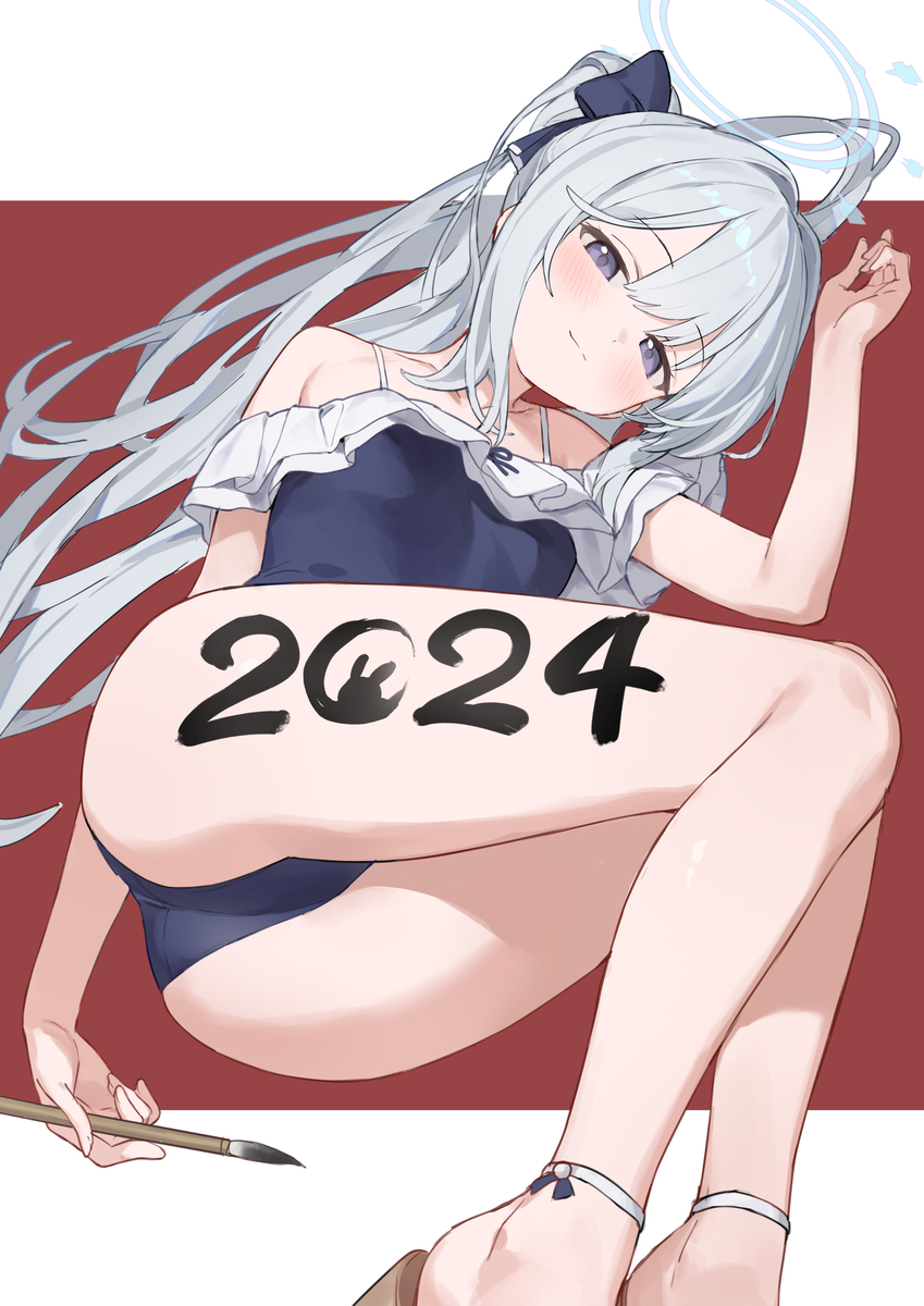 This is a pixiv picture whose title is 2024.