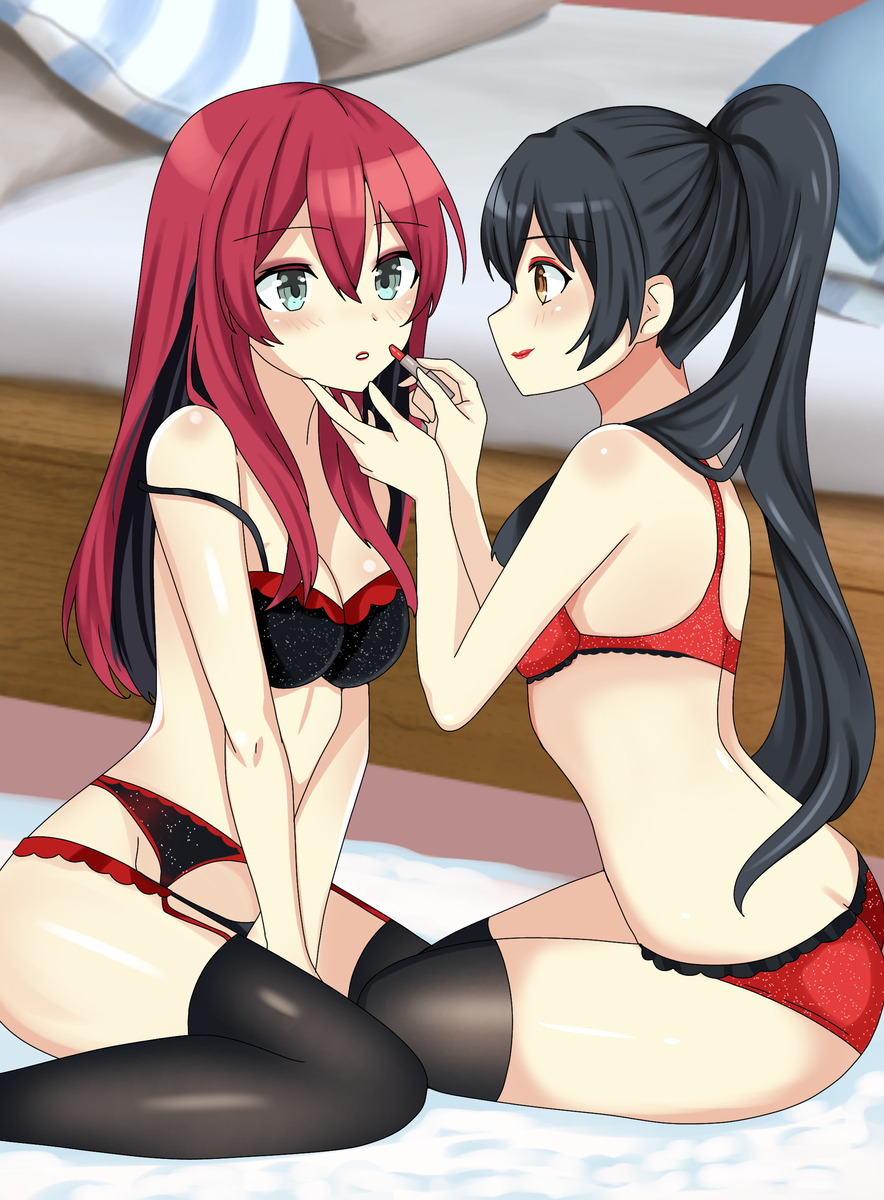 This is a pixiv picture whose title is Makeup practice.