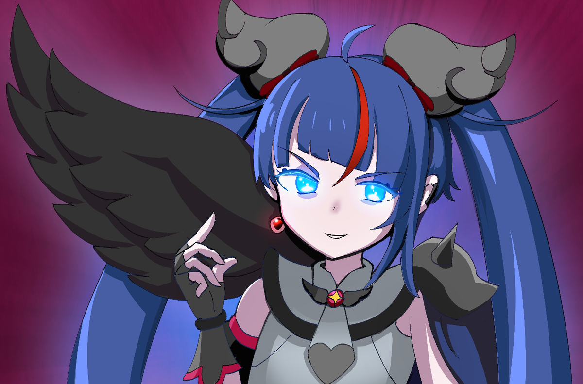 This is a pixiv picture whose title is 悪い顔する堕ちスカイが見たい.