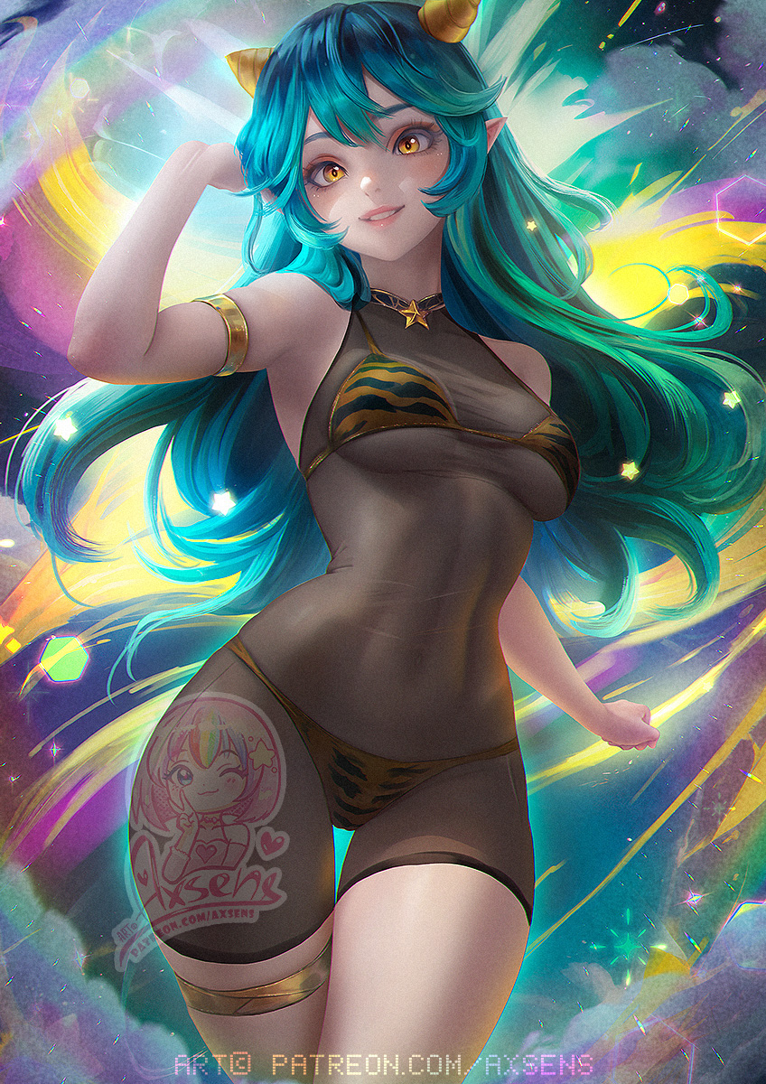 This is a pixiv picture whose title is ラム / Lum.