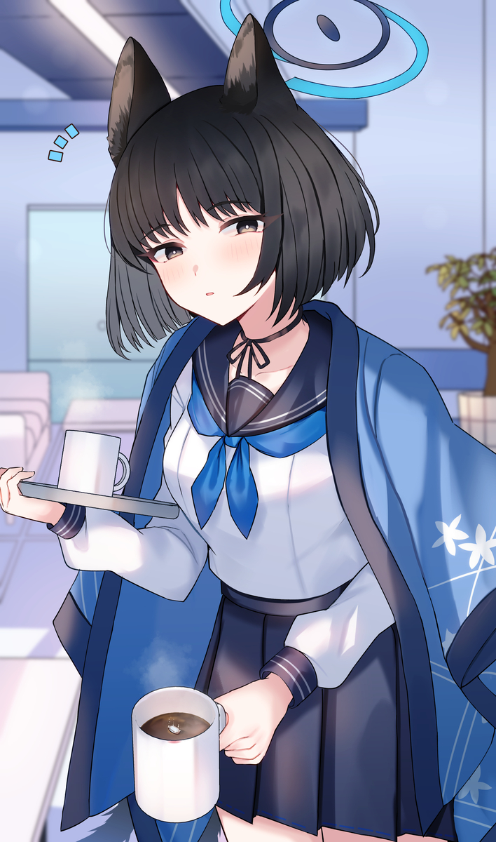 This is a pixiv picture whose title is コーヒーの差し入れ飲むよね？.