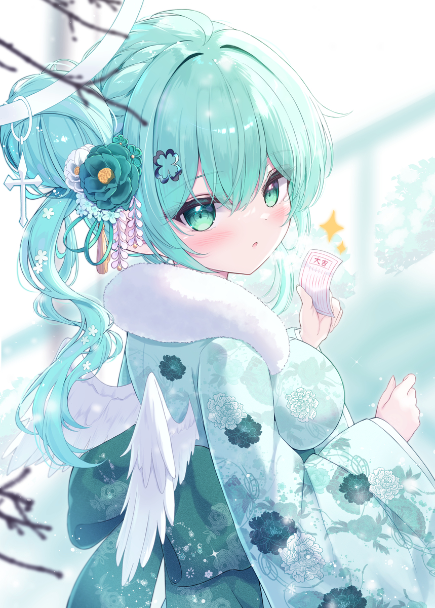 This is a pixiv picture whose title is 🎍✨.