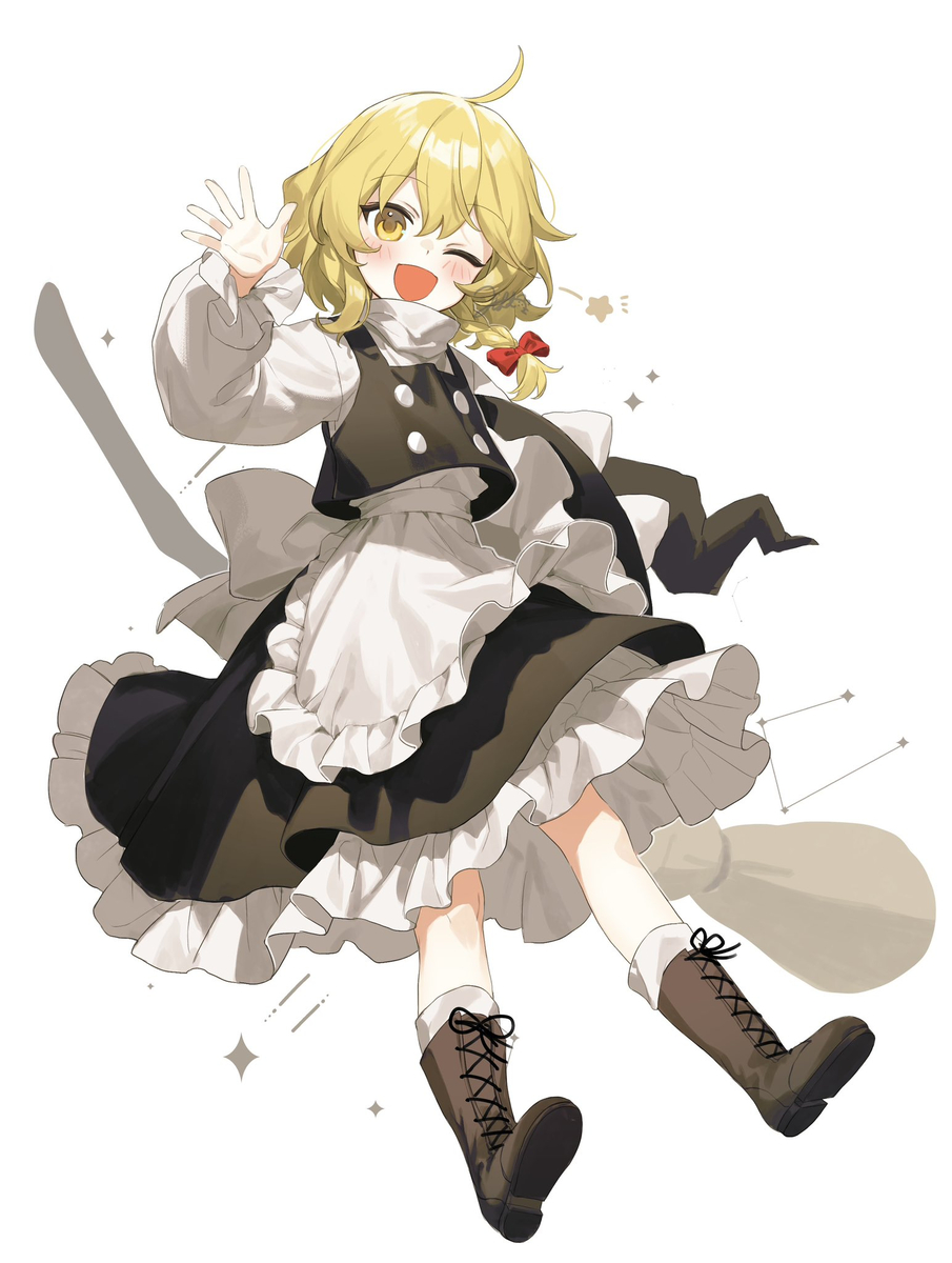 This is a pixiv picture whose title is 短髪まりさちゃん.