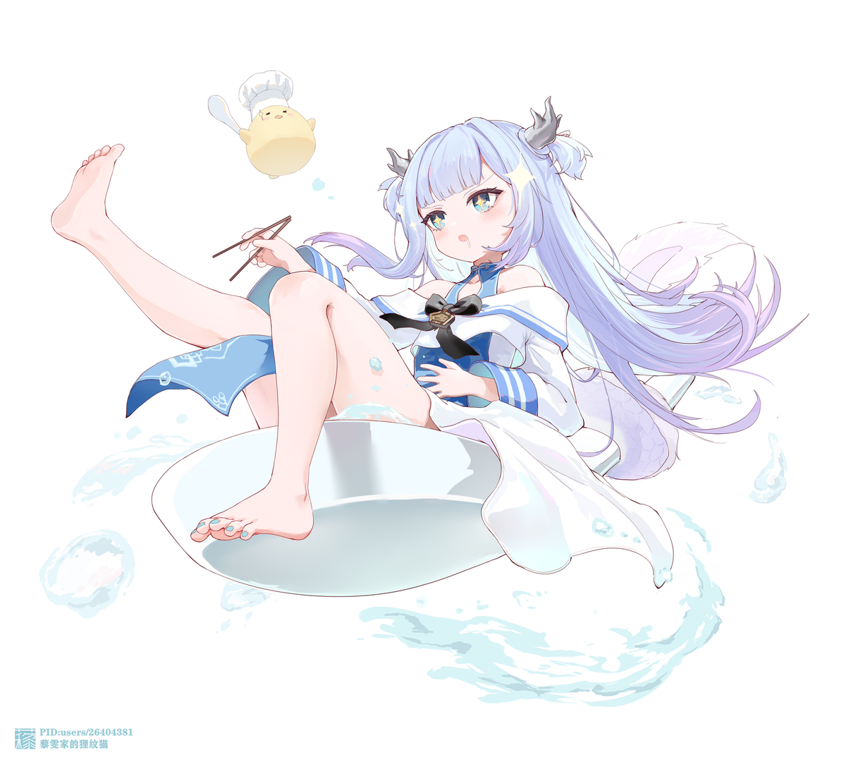 This is a pixiv picture whose title is 龙武汤圆.