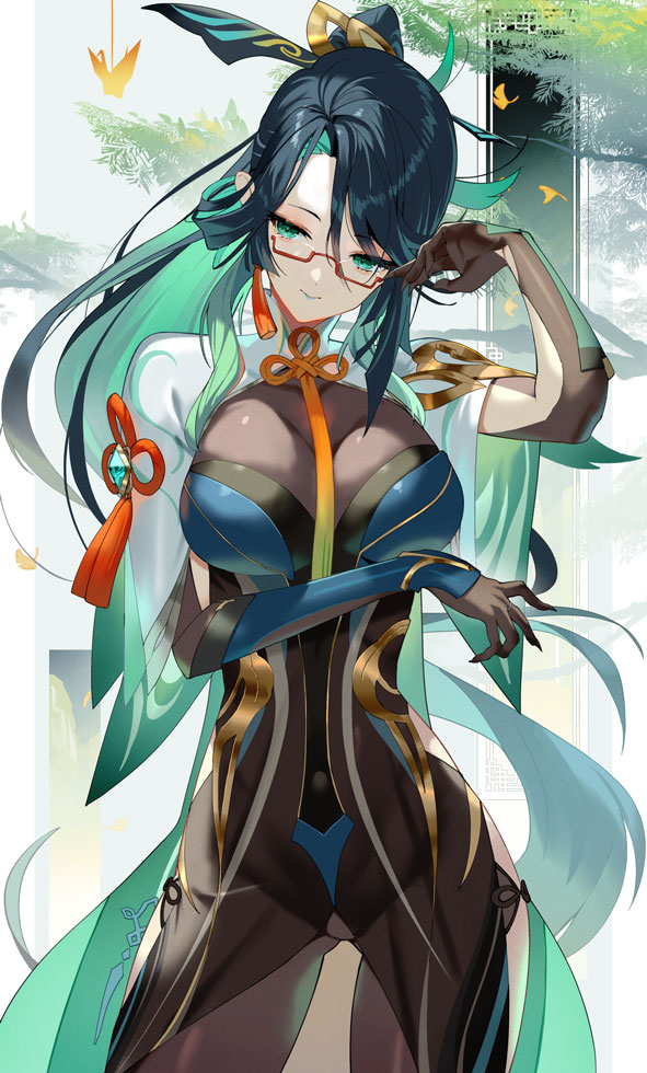 This is a pixiv picture whose title is 閑雲.