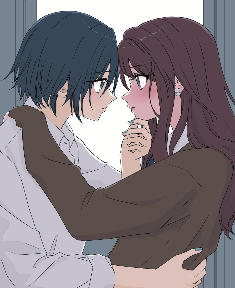 This is a pixiv picture whose title is 友達には見せない顔.