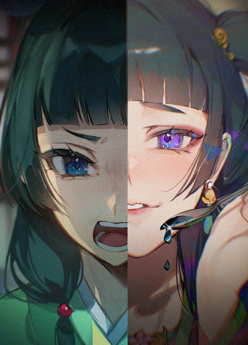 This is a pixiv picture whose title is 毒見役.