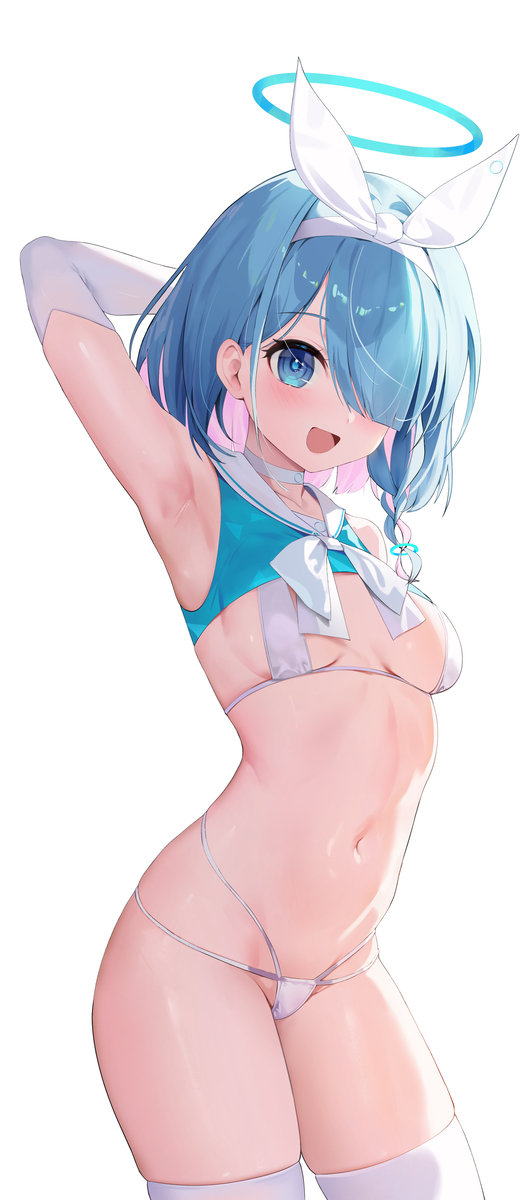 This is a pixiv picture whose title is Arona.
