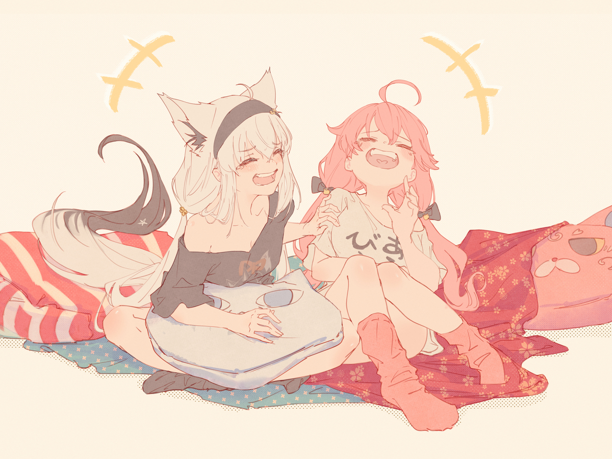 This is a pixiv picture whose title is フブさんとみこさん.