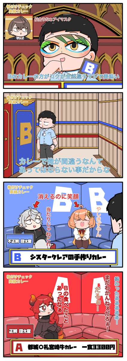 This is a pixiv picture whose title is 格付け一家.