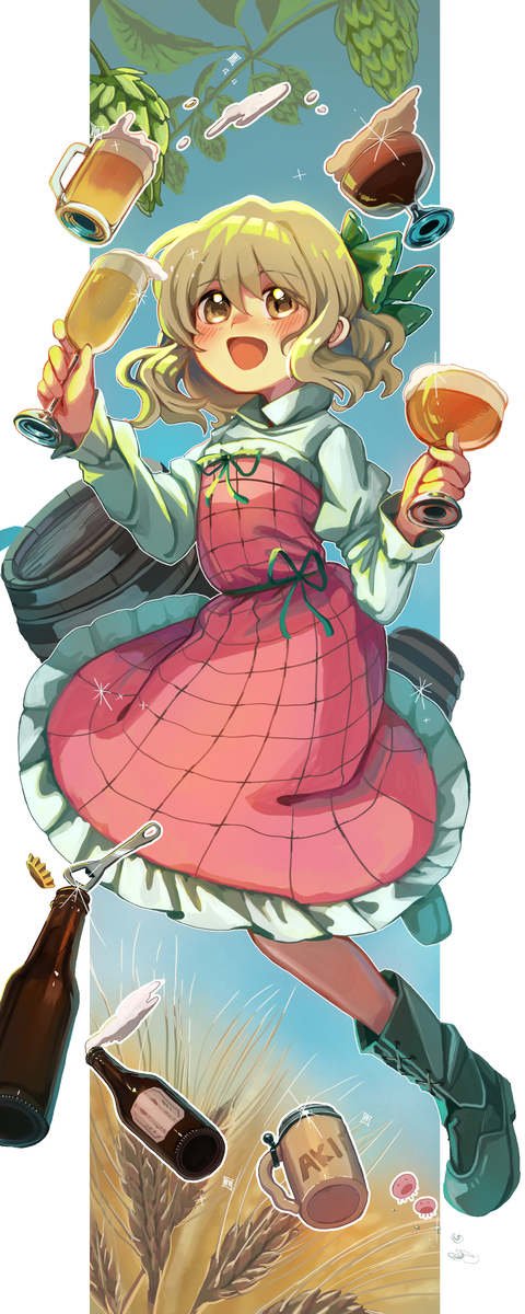 This is a pixiv picture whose title is ビール.