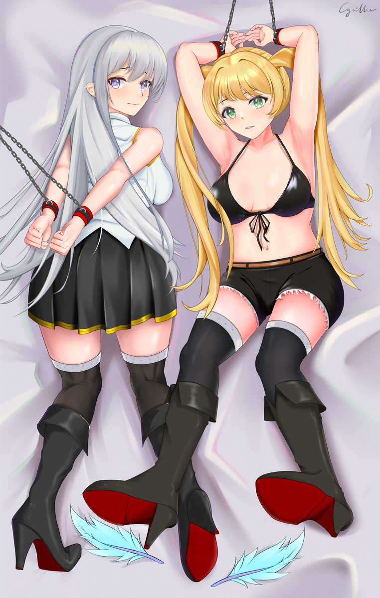 This is a pixiv picture whose title is 约稿 - 大黄蜂与企业（碧蓝航线）.