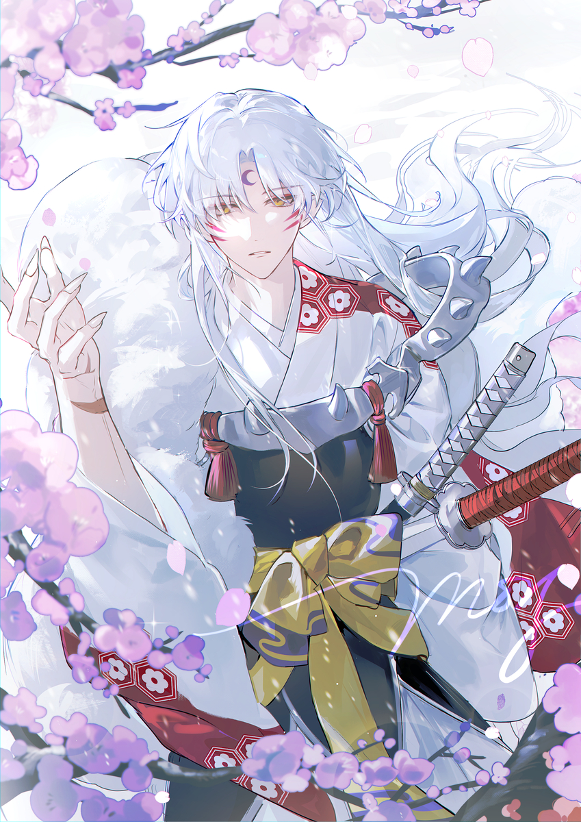 This is a pixiv picture whose title is Sesshomaru.