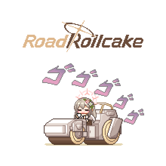 This is a pixiv picture whose title is ROAD ROLLCAKE.