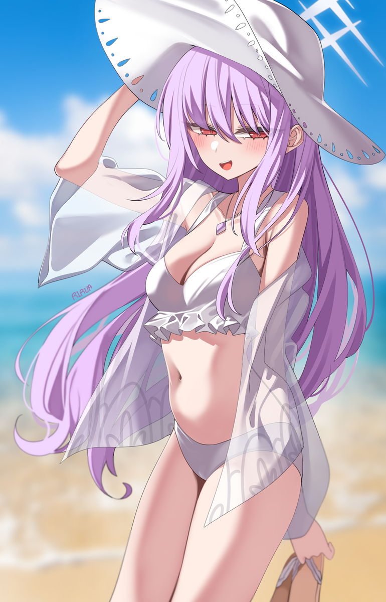 This is a pixiv picture whose title is 수영복 아츠코.