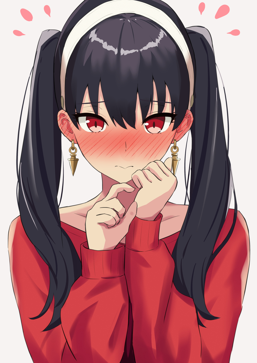 This is a pixiv picture whose title is ヨルさん（ツインテール）.