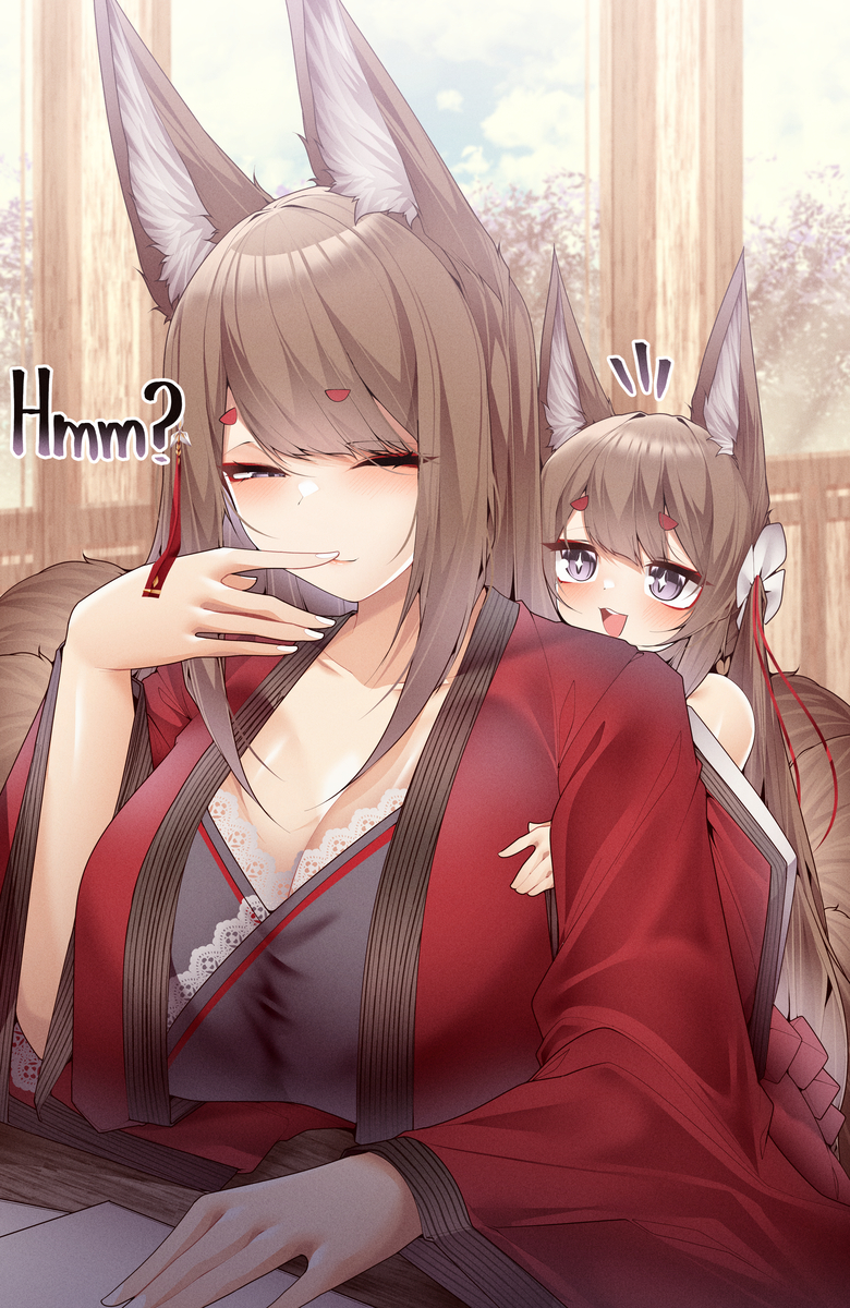 This is a pixiv picture whose title is もふもふ~.