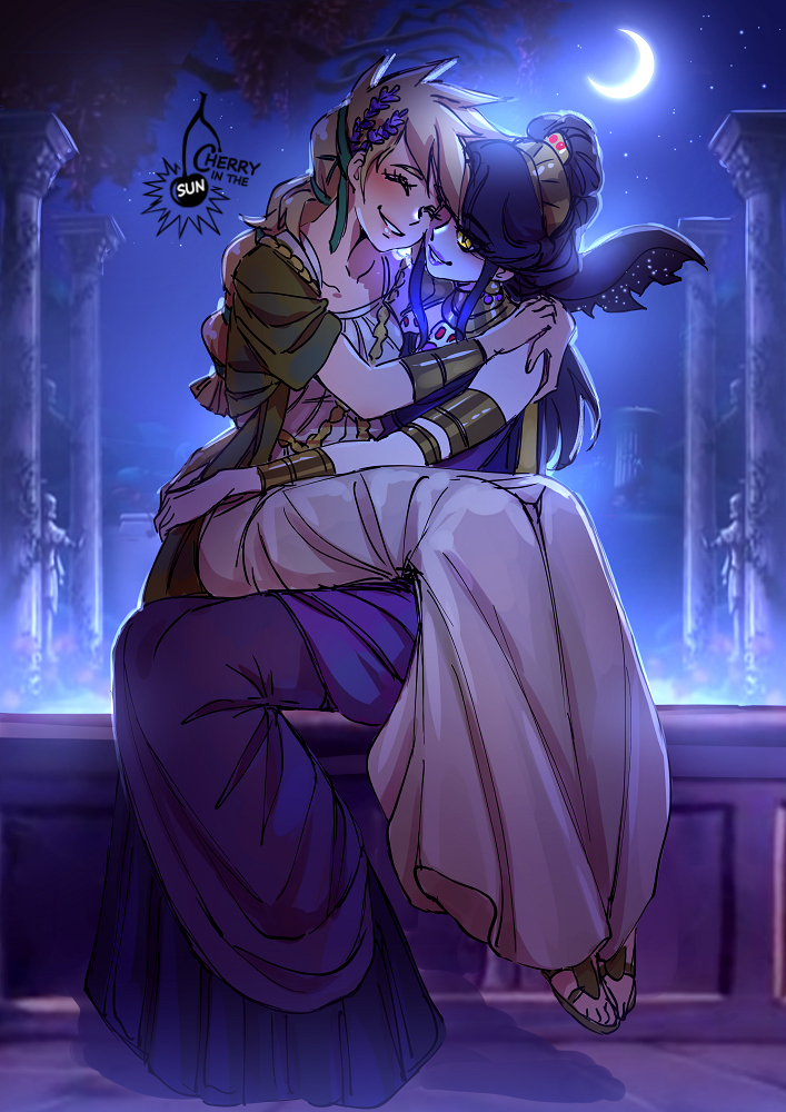 This is a pixiv picture whose title is Persephone x Nyx.