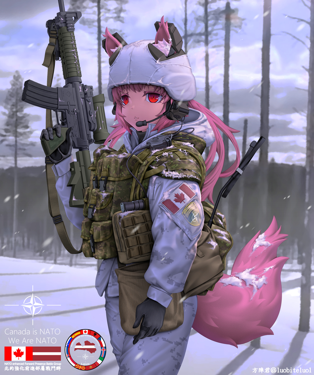 This is a pixiv picture whose title is 北約戰鬥群 EFP Battle Group Latvia.